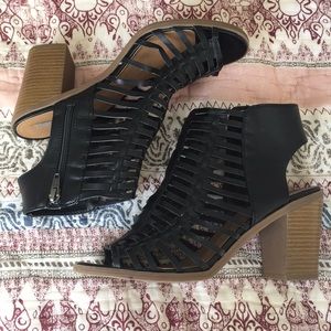 Caged Mossimo Block Heels
